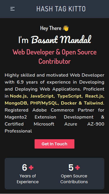 Next.JS & Tailwind Portfolio Theme